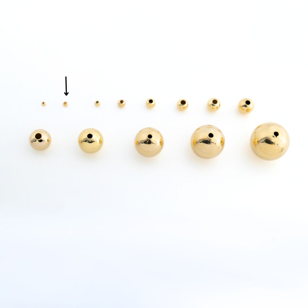 2444 2.5mm Smooth Round Beads